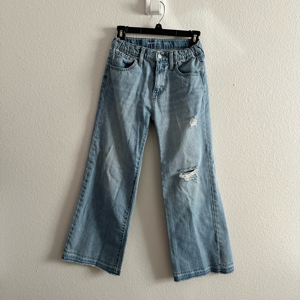 Old Navy baggy wide  Girls jeans, size 14 pre owned